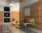 Interior of the corridor in office 3D rendering2